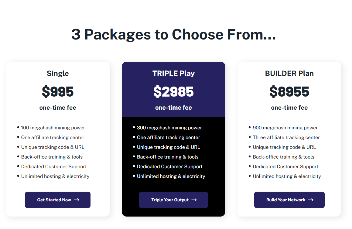 Texit Coin Mining Packages - Choose Your Mining Node Package